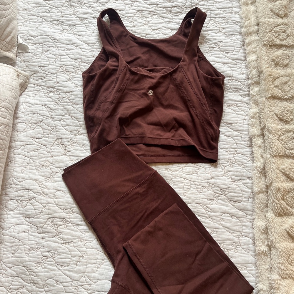 Amazon Brown Leggings High-Waisted Stretchy Fit